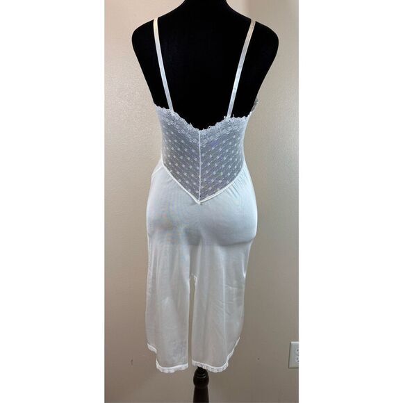 Vintage Ashley Taylor Lace Bodice & Trim White Slip Women's 32B - Picture 4 of 12